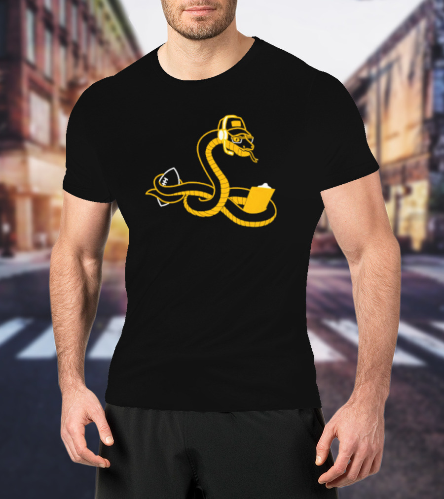 Boagh Constrictor Tech Snake Graphic Headset Laptop T-Shirt