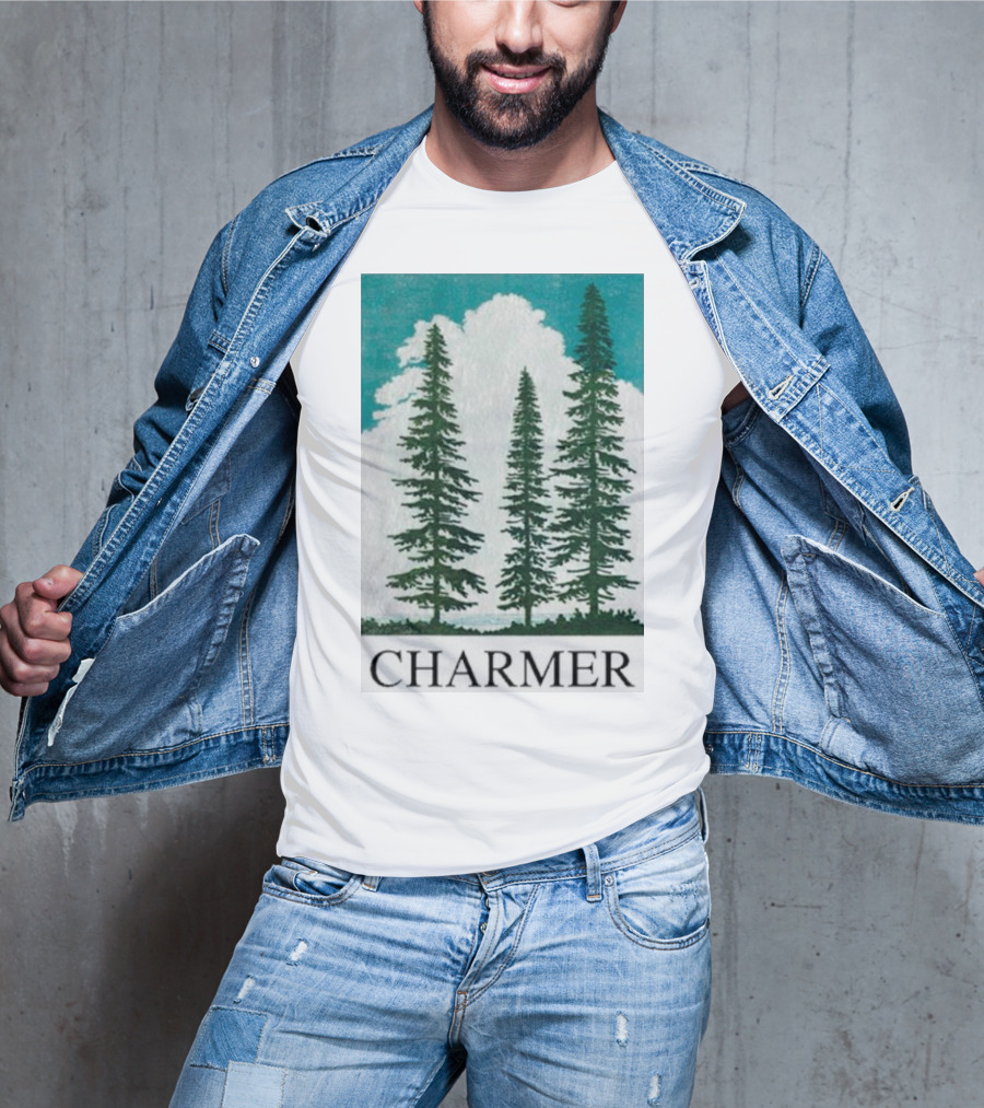 Charmer Pine Trees Forest Scene T-Shirt