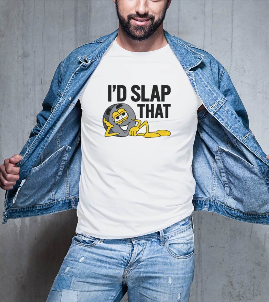 I’d Slap That Hockey Puck Lying Figure T-Shirt