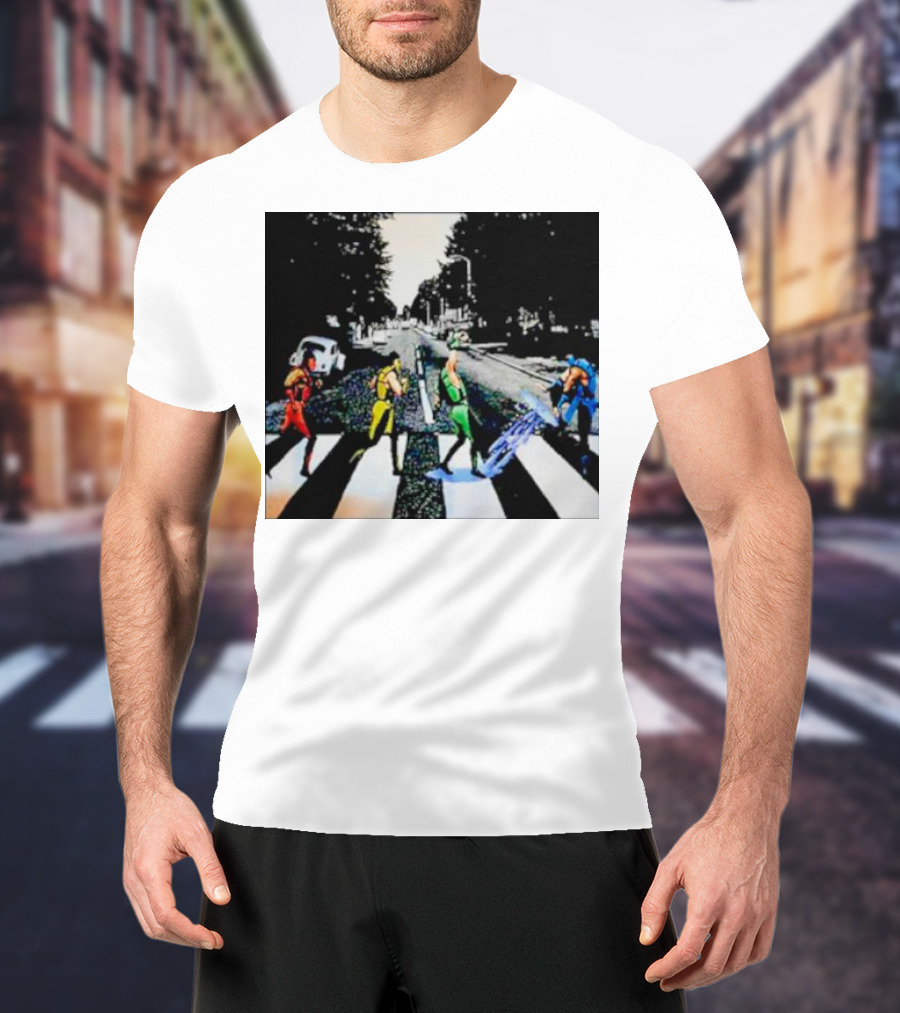 Mortal Kombat Characters Crossing Abbey Road T-Shirt