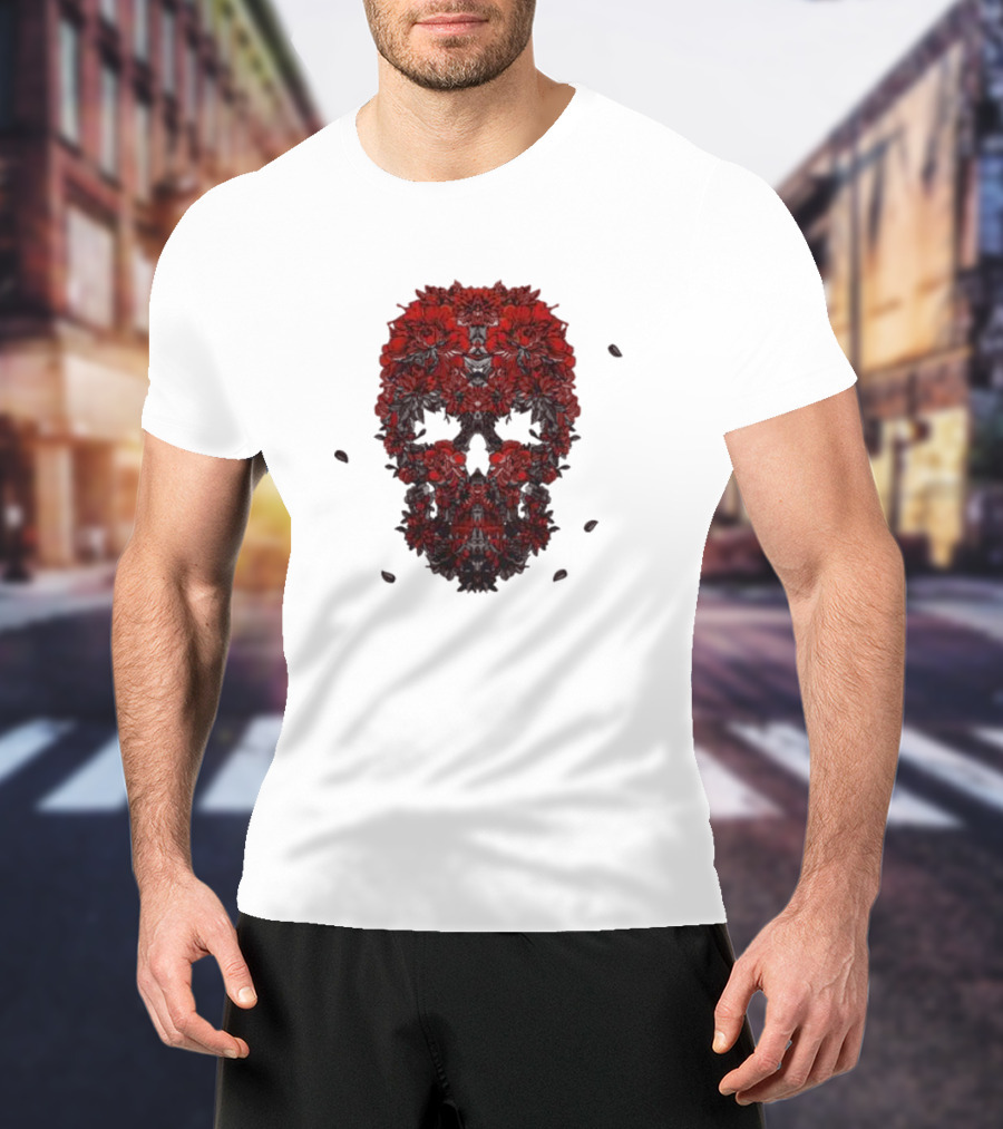 Kai Wachi Floral Skull T-Shirt