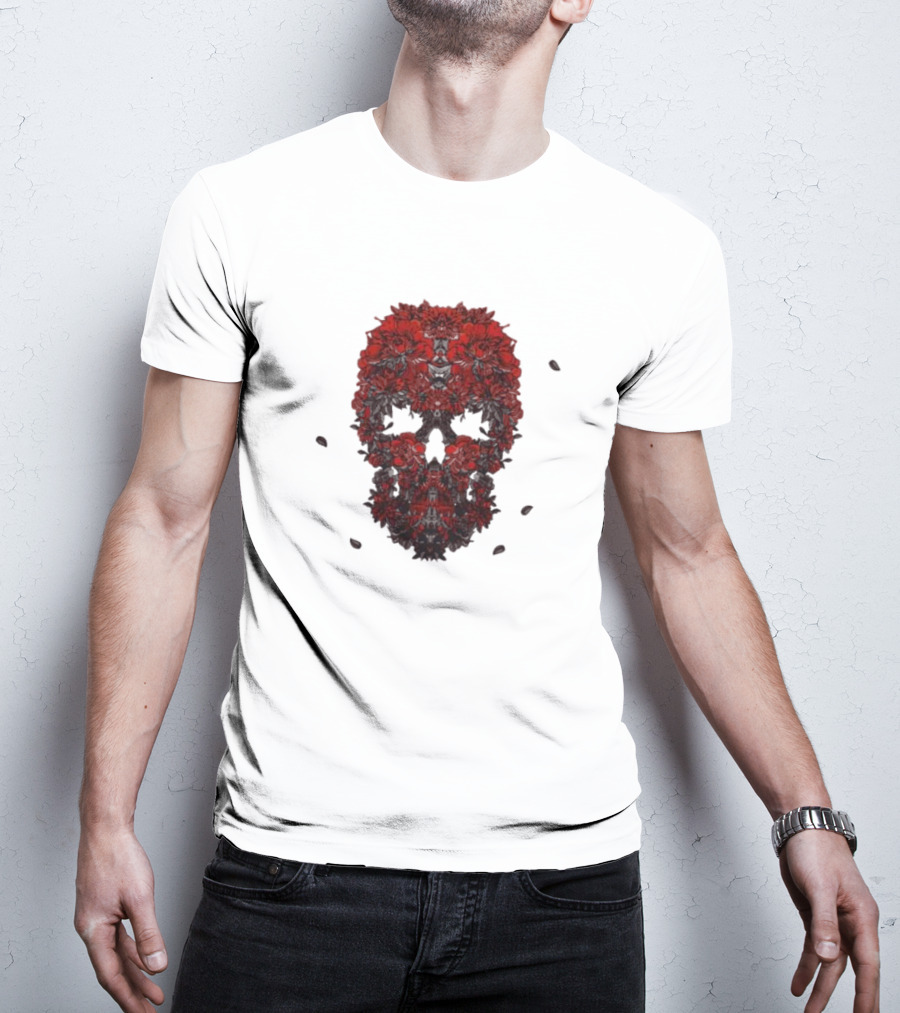 Kai Wachi Floral Skull T-Shirt