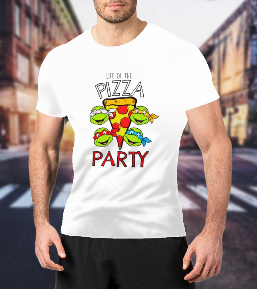 Life Of The Pizza Party Teenage Mutant Ninja Turtles Boys T-Shirt