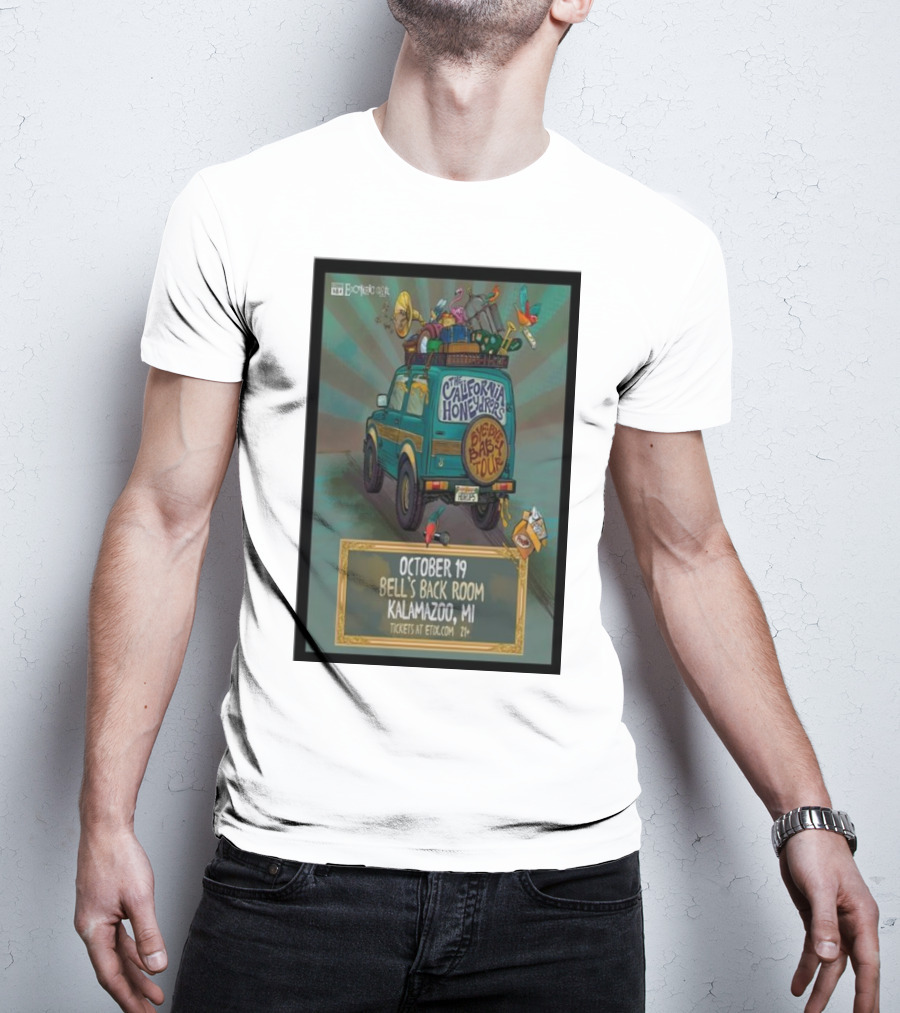 The California Honeydrops Big Bad Tour October 19 Bell's Back Room Kalamazoo MI T-Shirt