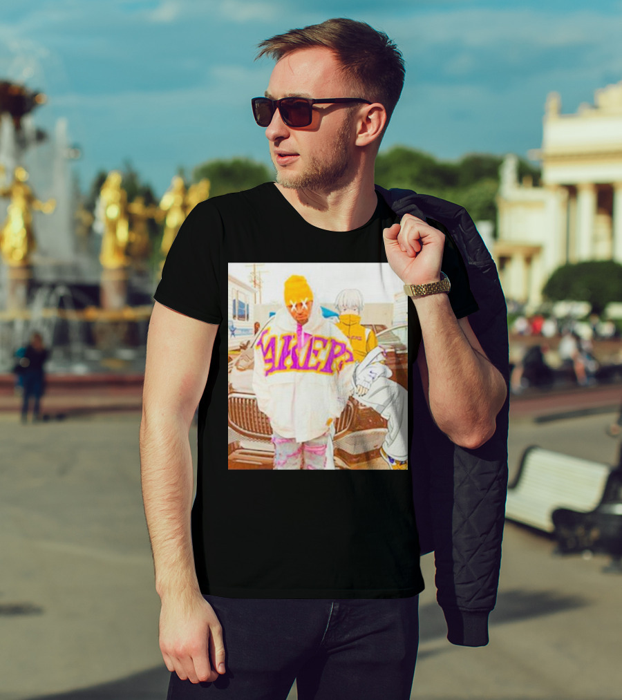 Lakers X Chris Brown X Toge Inumaki Anime Crossover Cursed Speech T-Shirt