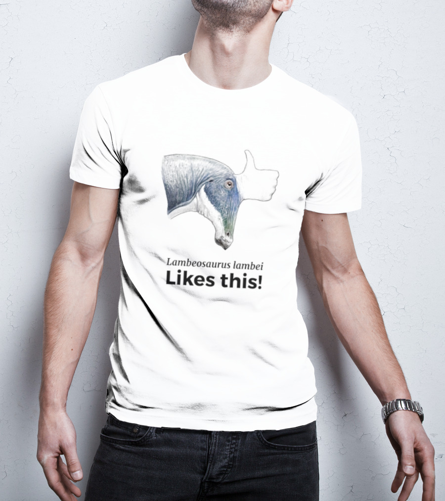 Lambeosaurus Lambei Likes This Thumbs Up Dinosaur Approval T-Shirt