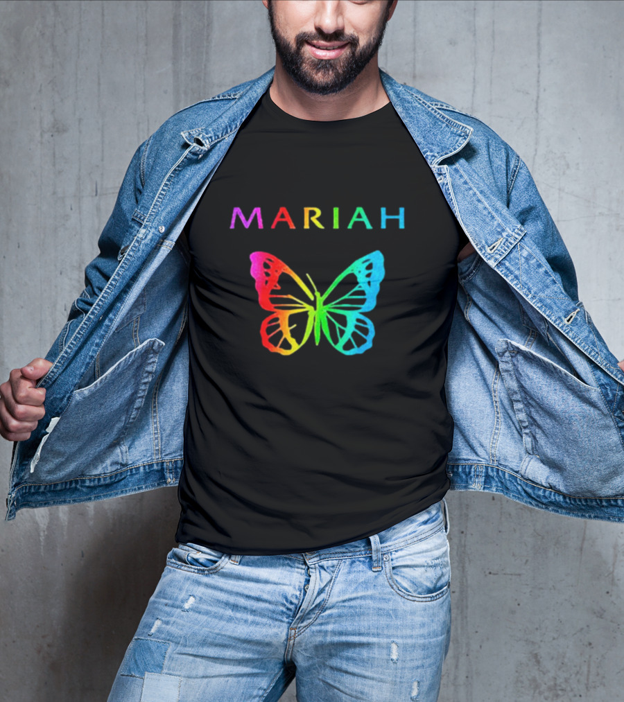Mariah Carey Rainbow Butterfly Pride T-Shirt