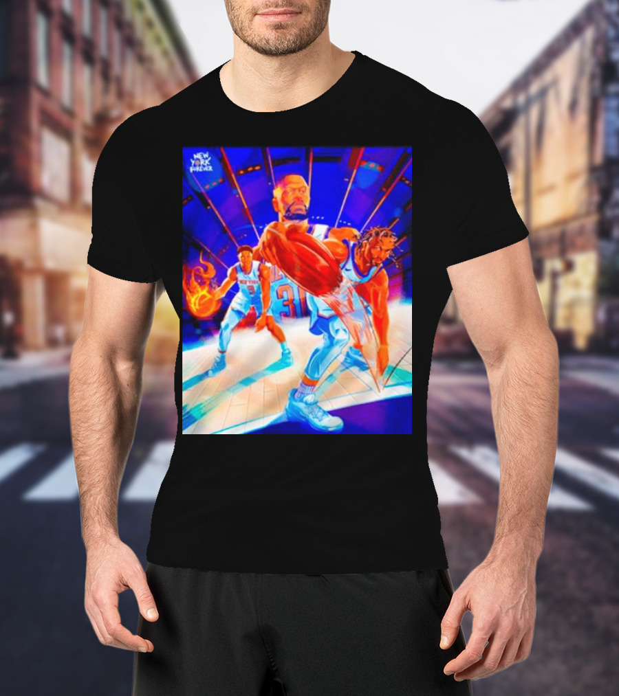 New York Forever Basketball Fireball Legends Stadium Action T-Shirt