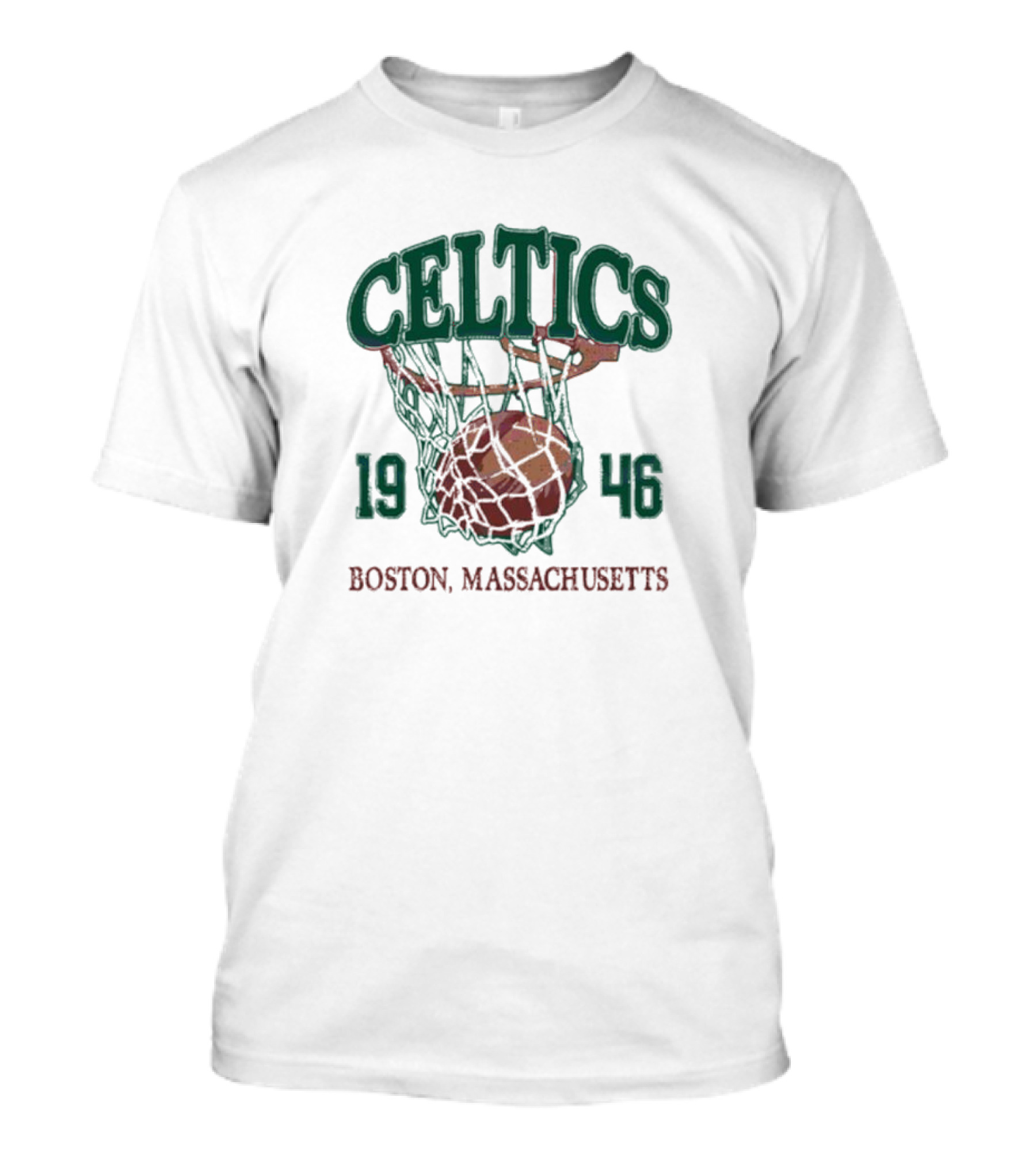 Celtics Basketball Boston Massachusetts 1946 T-Shirt