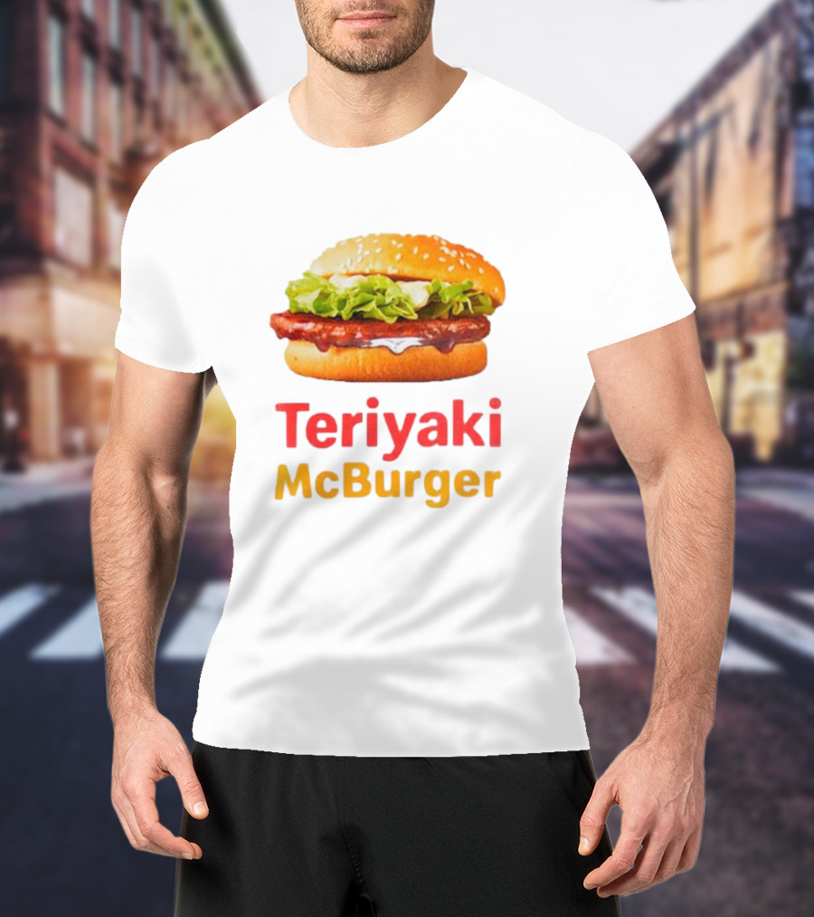 Teriyaki McBurger Sesame Bun Lettuce Sauce T-Shirt