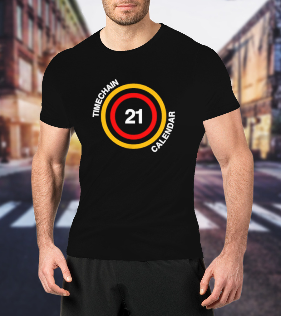 Timechain Calendar 21 Circles T-Shirt