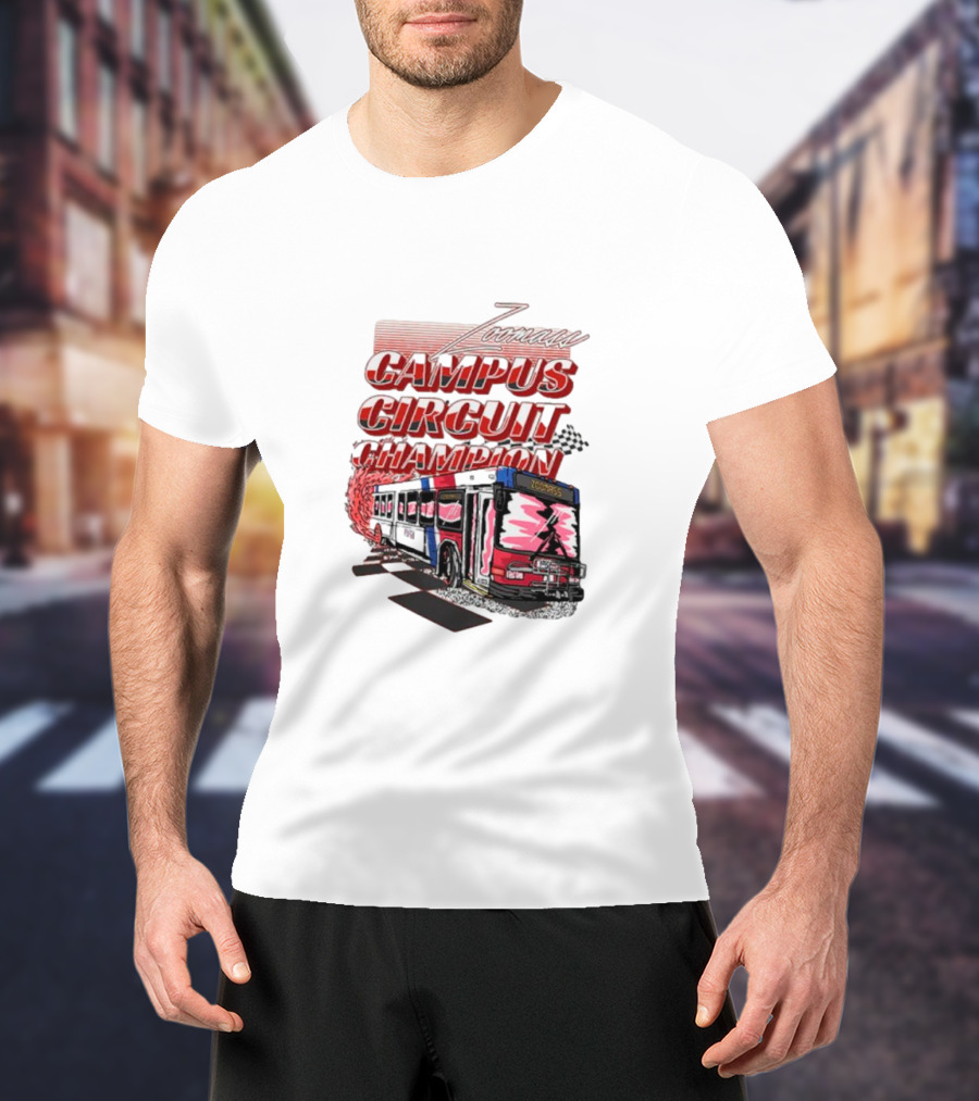 Zoomass Campus Circuit Champion Vintage Bus Racing T-Shirt