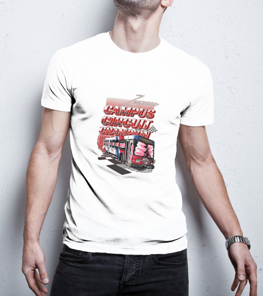 Zoomass Campus Circuit Champion Vintage Bus Racing T-Shirt