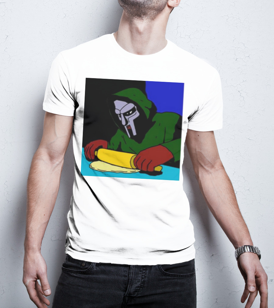 Mf Doom Bistro Rolling Dough Masked Chef Scene T-Shirt
