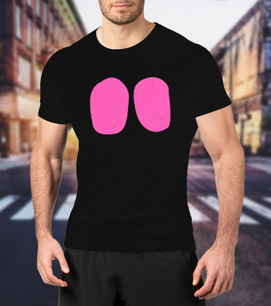 Night Rider Eyes Neon Pink Ovals T-Shirt