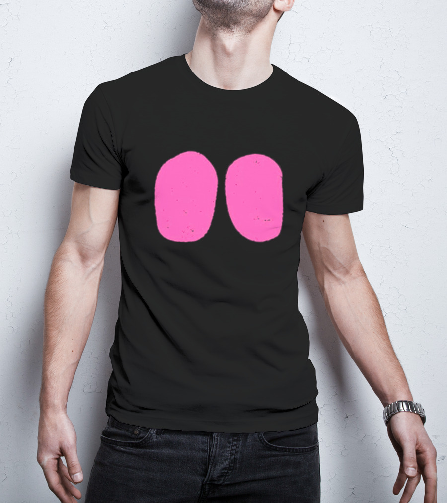 Night Rider Eyes Neon Pink Ovals T-Shirt