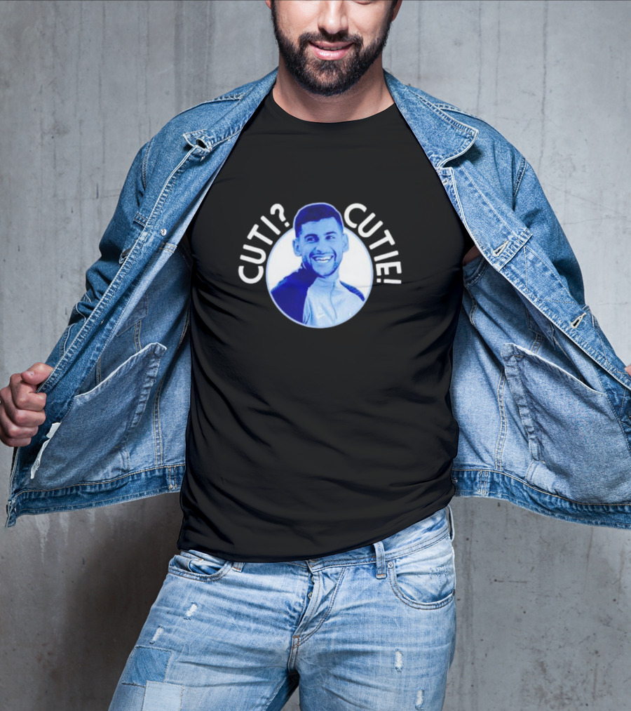 Cuti? Cutie Cristian Romero Blue T-Shirt