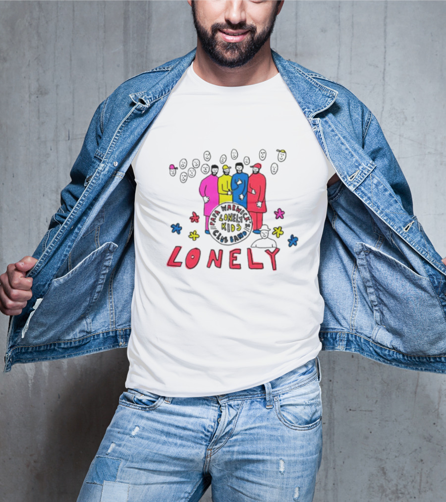 Lonely Kids Club Band Happiness Smiley Faces T-Shirt