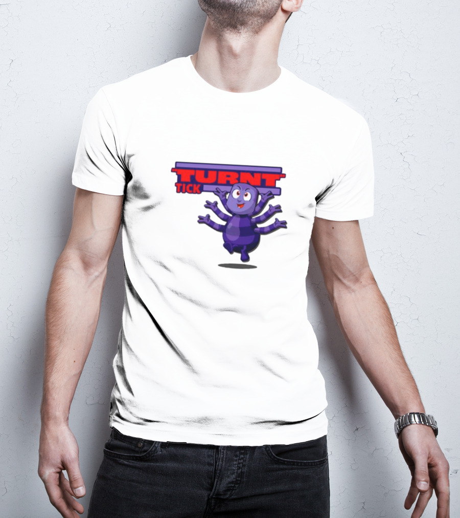 Turnt Tick Character Purple Cartoon T-Shirt