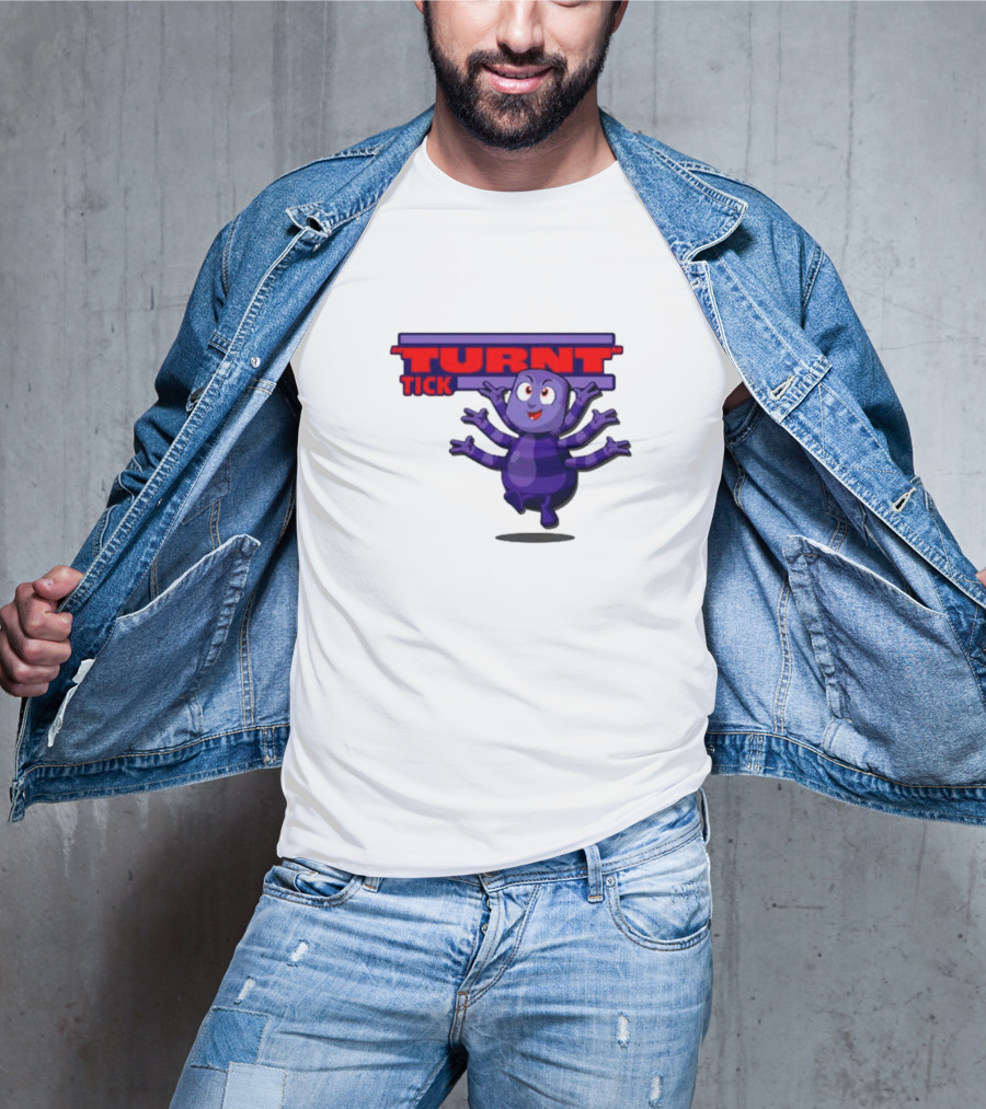 Turnt Tick Character Purple Cartoon T-Shirt