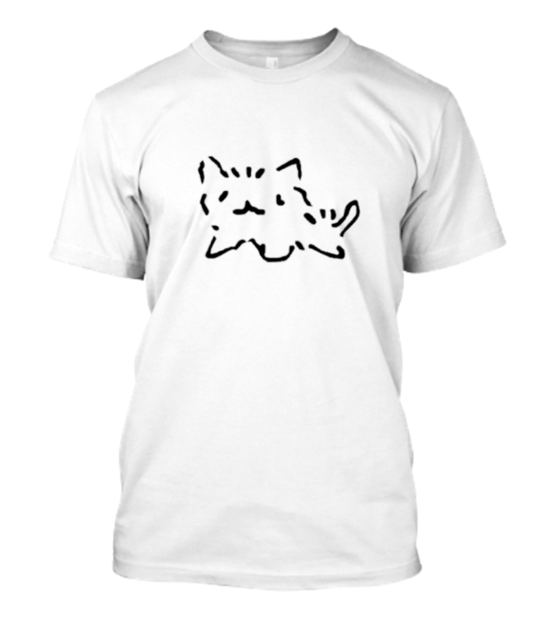 Cat Pukicho Freaky Face Drawing T-Shirt