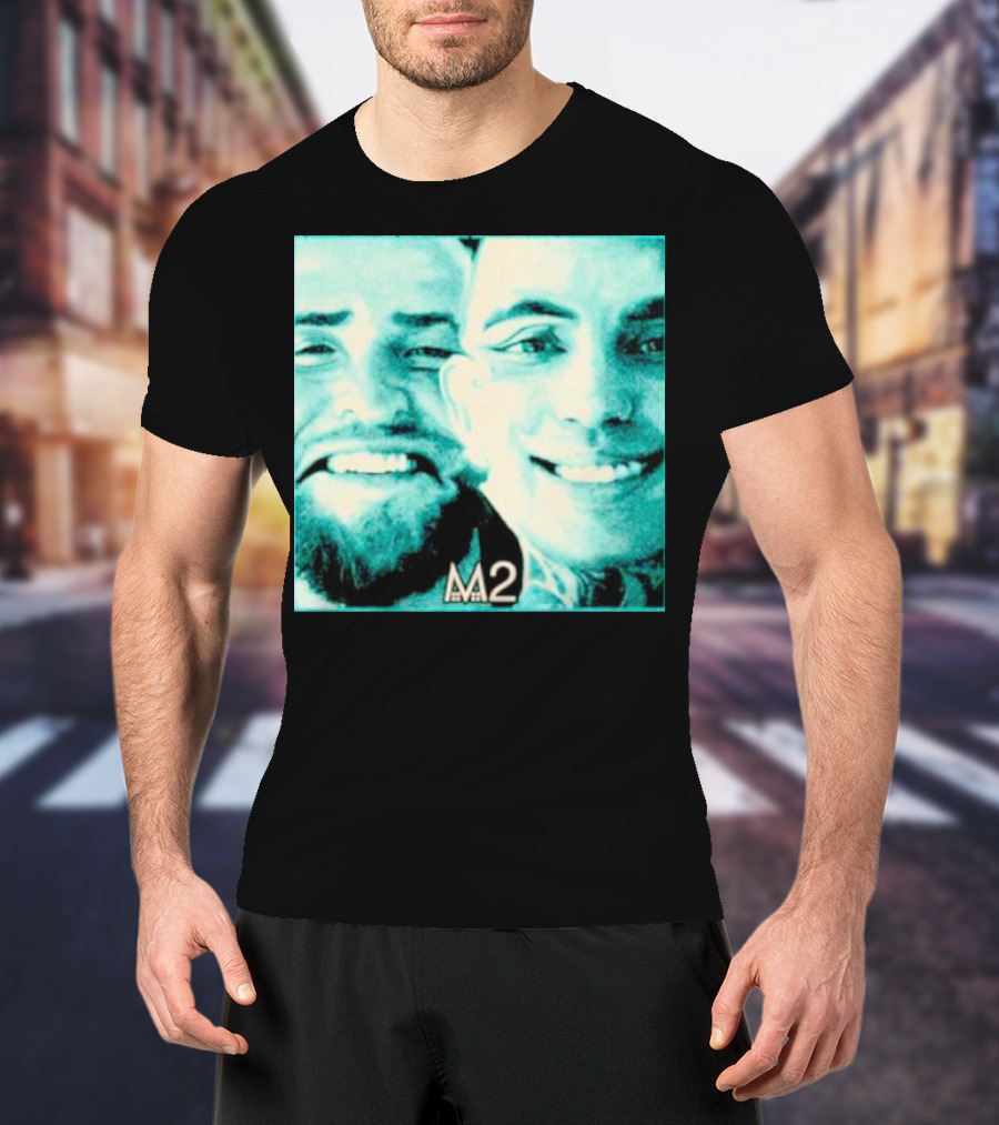 Mansionz M2 Album Cover Image With Smiling Duo T-Shirt