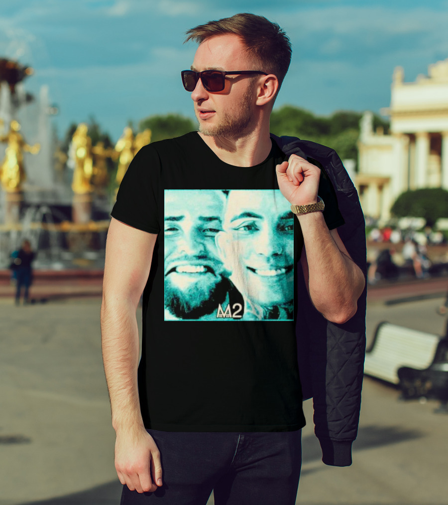 Mansionz M2 Album Cover Image With Smiling Duo T-Shirt
