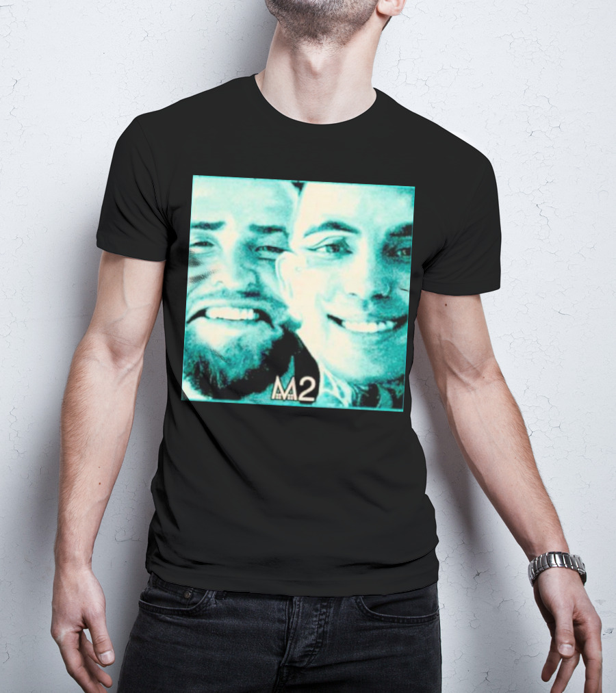 Mansionz M2 Album Cover Image With Smiling Duo T-Shirt