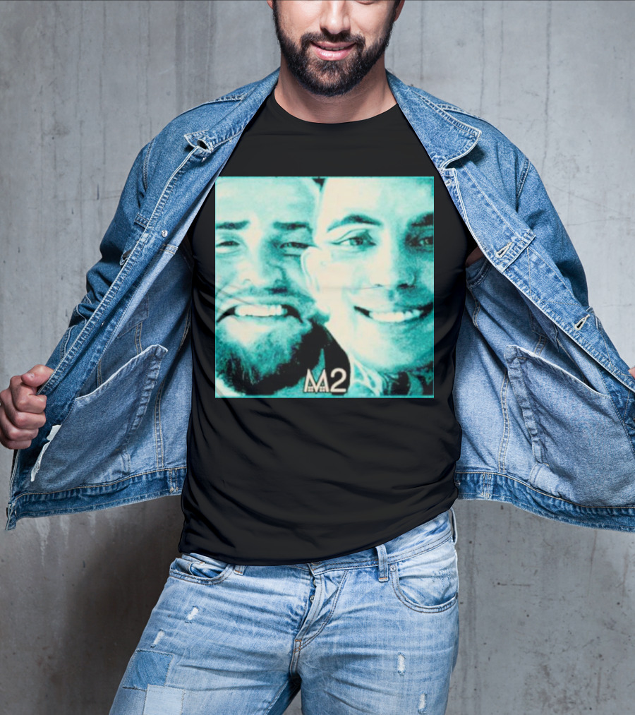 Mansionz M2 Album Cover Image With Smiling Duo T-Shirt