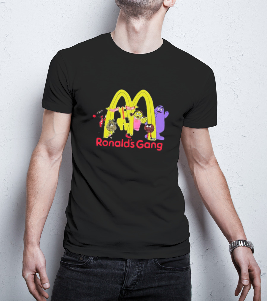 Ronald's Gang Mc Characters Under Golden Arches T-Shirt