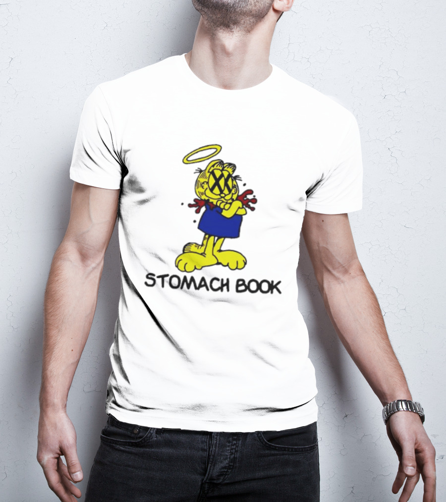 Garfield Stomach Book Halo Lasagna T-Shirt