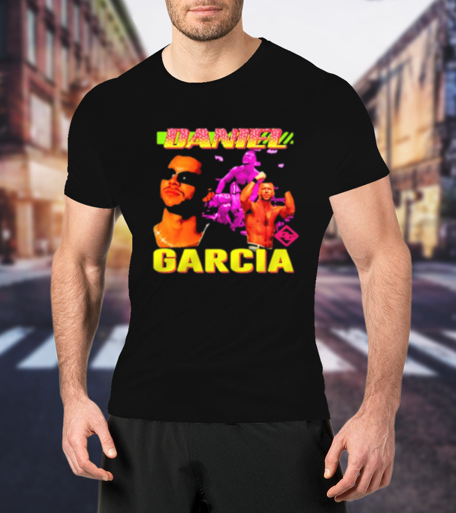 Daniel Garcia Neon Style Wrestling Action T-Shirt