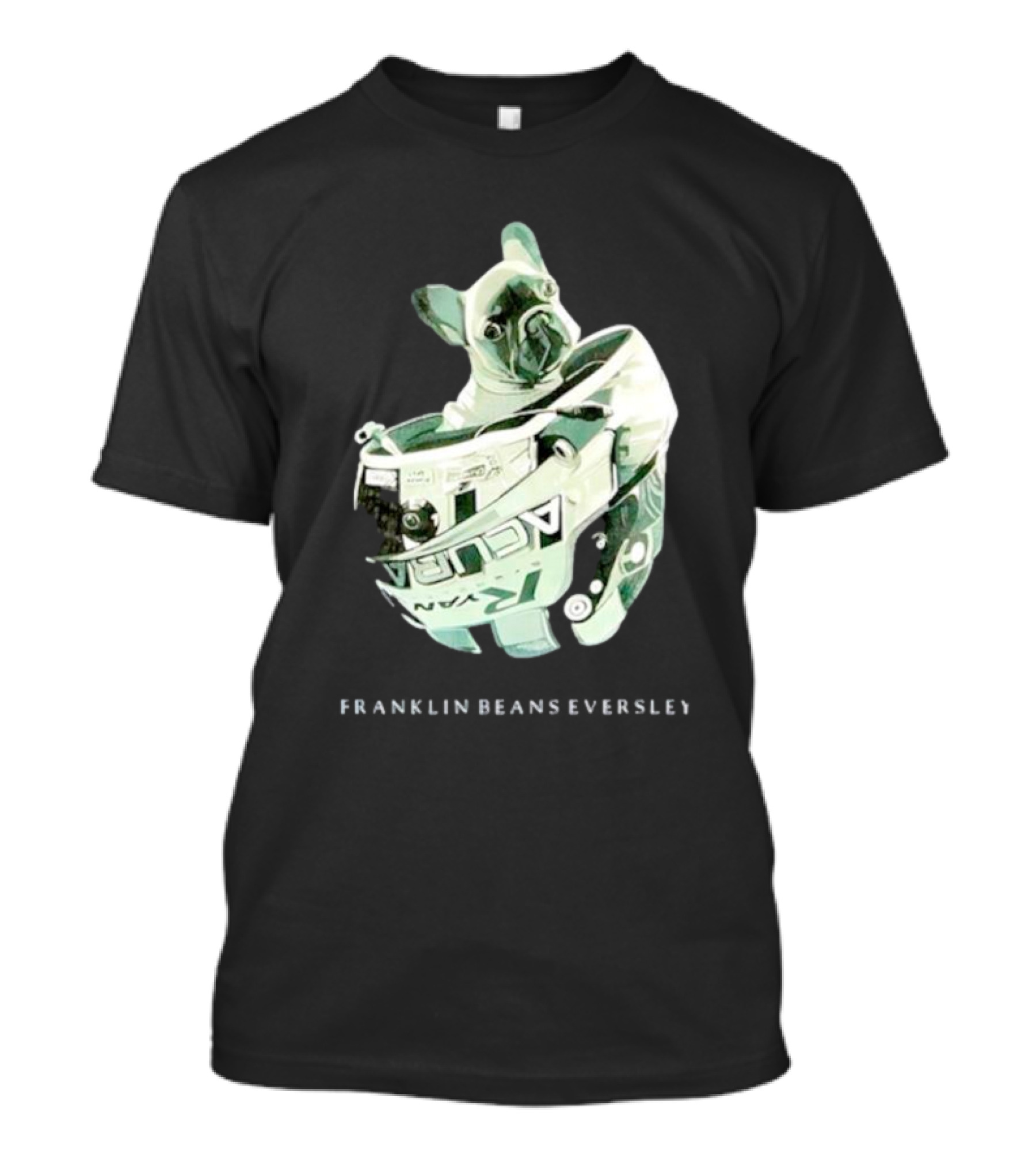 Franklin Beans Eversley Bulldog In Racing Helmet T-Shirt