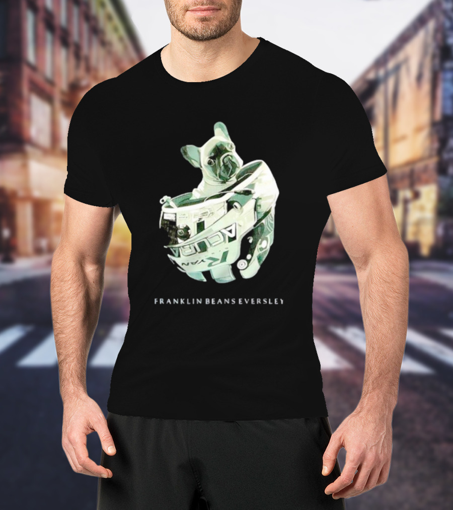 Franklin Beans Eversley Bulldog In Racing Helmet T-Shirt