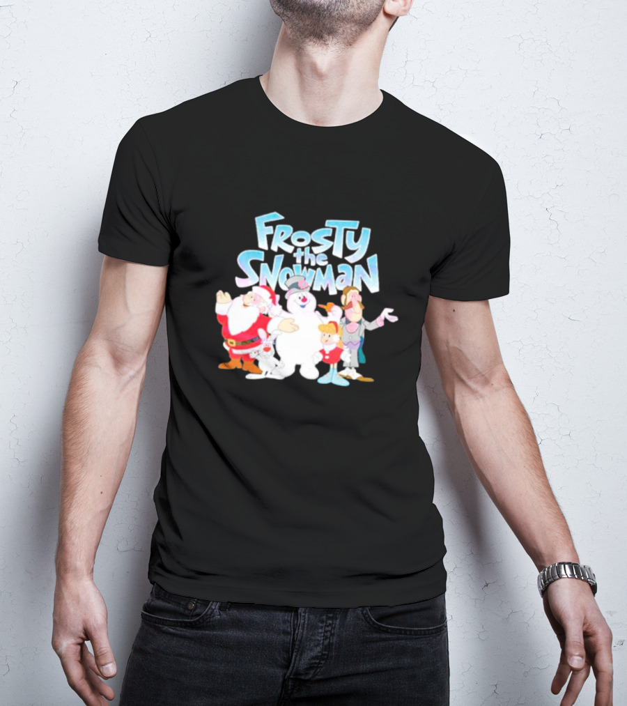 Frosty The Snowman Santa Bunny Friends T-Shirt