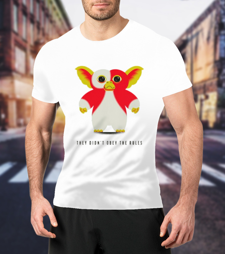 Gremlins They Didn't Obey The Rules Red And Yellow Creature T-Shirt