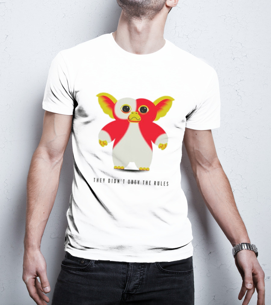 Gremlins They Didn't Obey The Rules Red And Yellow Creature T-Shirt