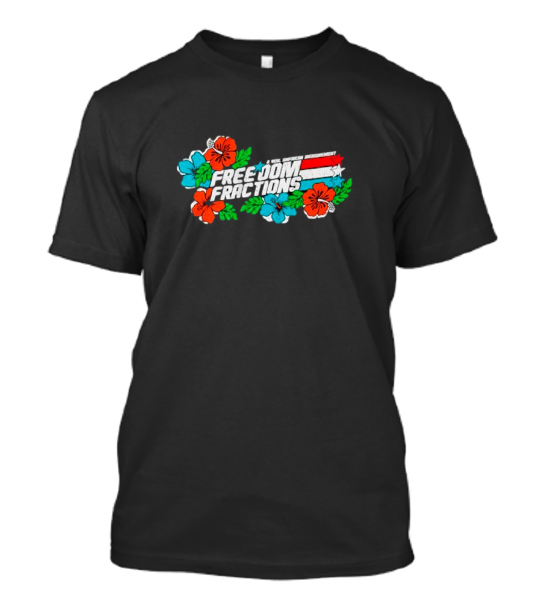 Freedom Fractions Hawaiian American Floral T-Shirt