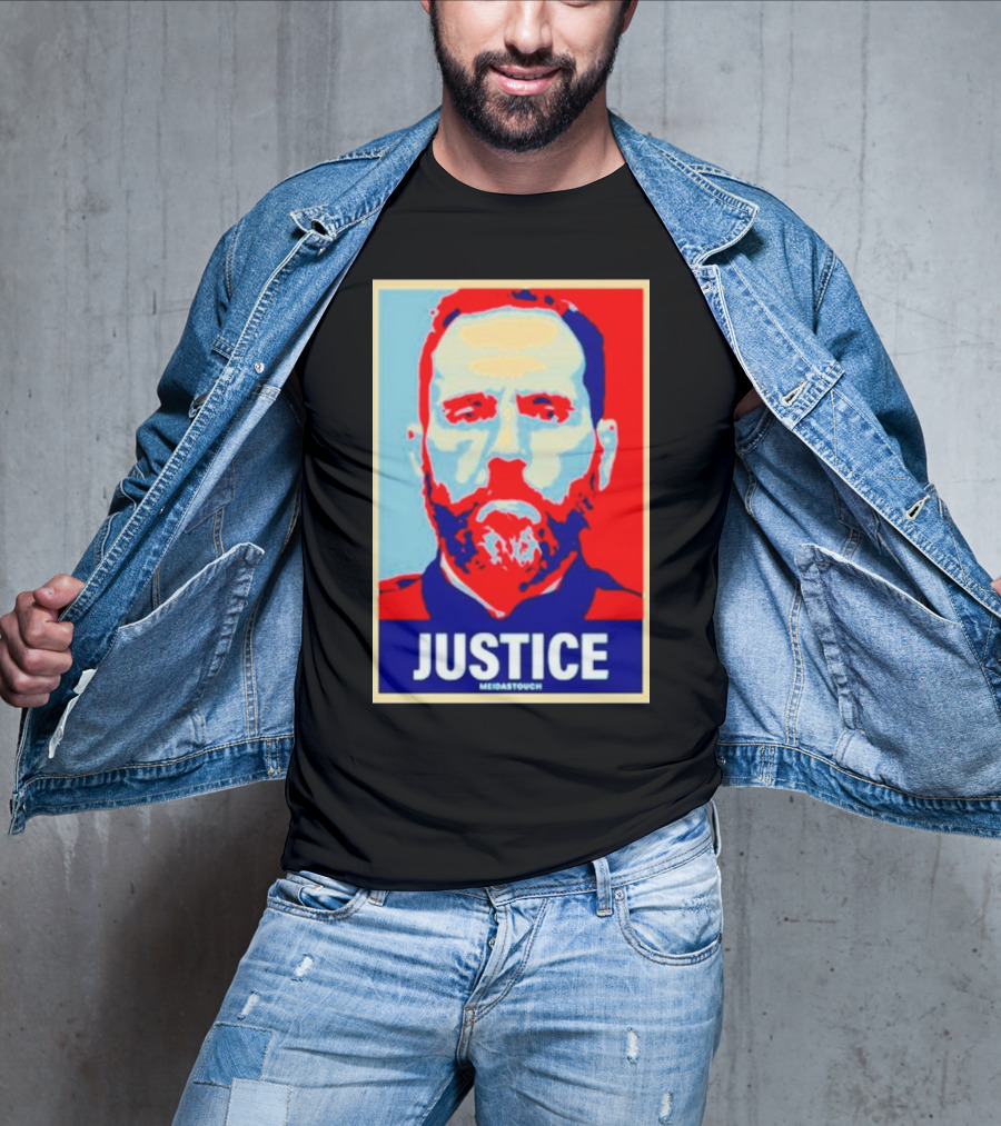 Justice Poster Style Image With MediasTouch Text T-Shirt