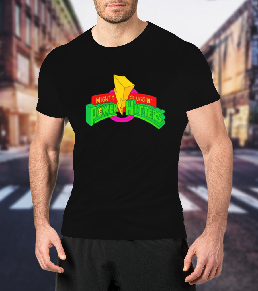 Mighty Sluggin’ Power Hitters Lightning Bolt T-Shirt