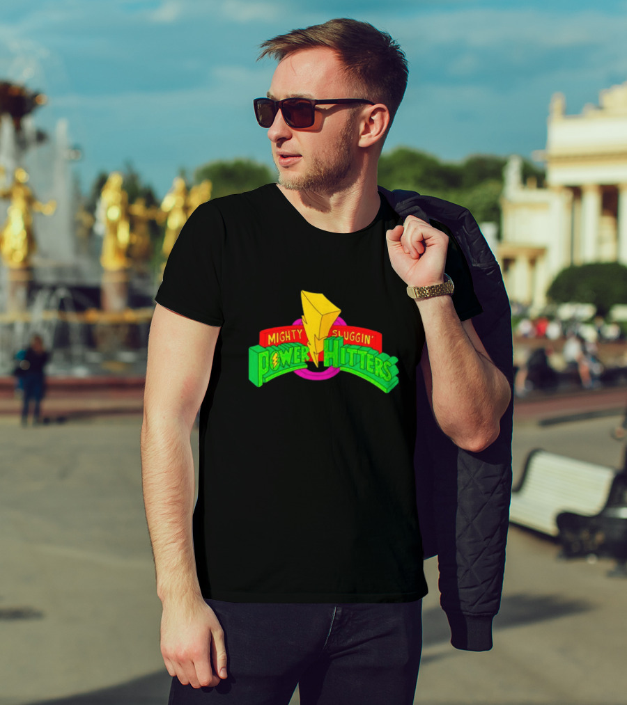 Mighty Sluggin’ Power Hitters Lightning Bolt T-Shirt