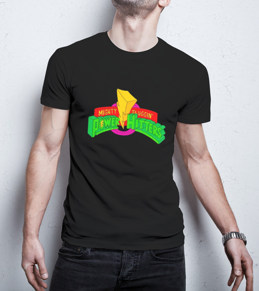 Mighty Sluggin’ Power Hitters Lightning Bolt T-Shirt