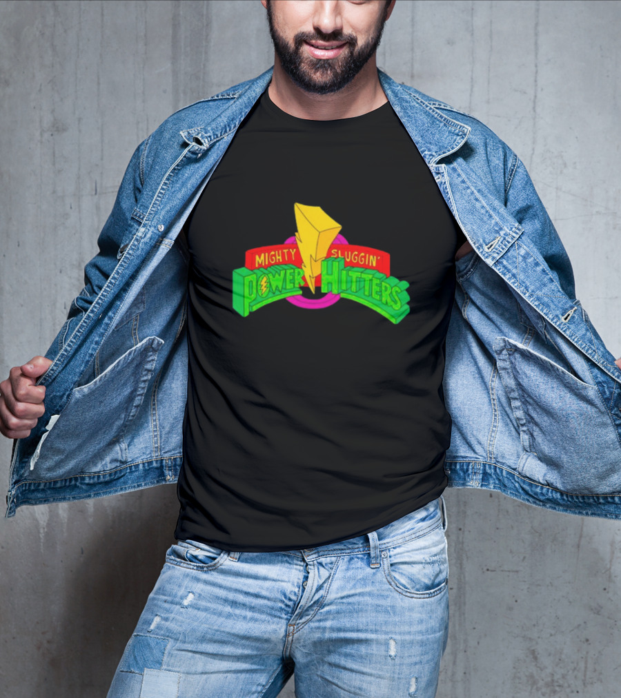 Mighty Sluggin’ Power Hitters Lightning Bolt T-Shirt