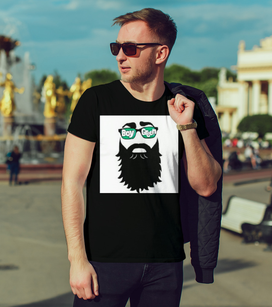 Boy Green Bearded Sunglasses T-Shirt