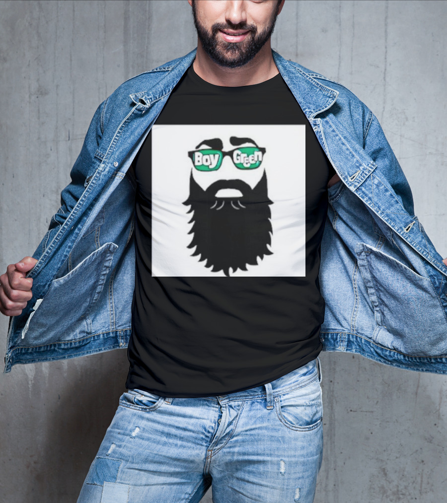 Boy Green Bearded Sunglasses T-Shirt