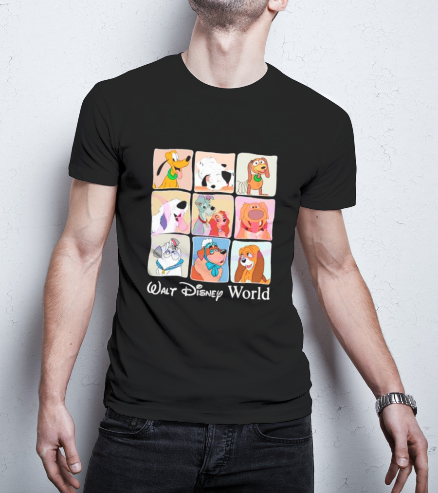 Walt Disney World Classic Cartoon Dogs Compilation T-Shirt