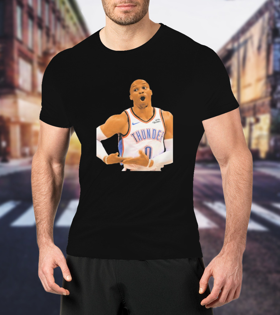 Thunder Rock The Baby Basketball Gesture Oklahoma City Thunder T-Shirt