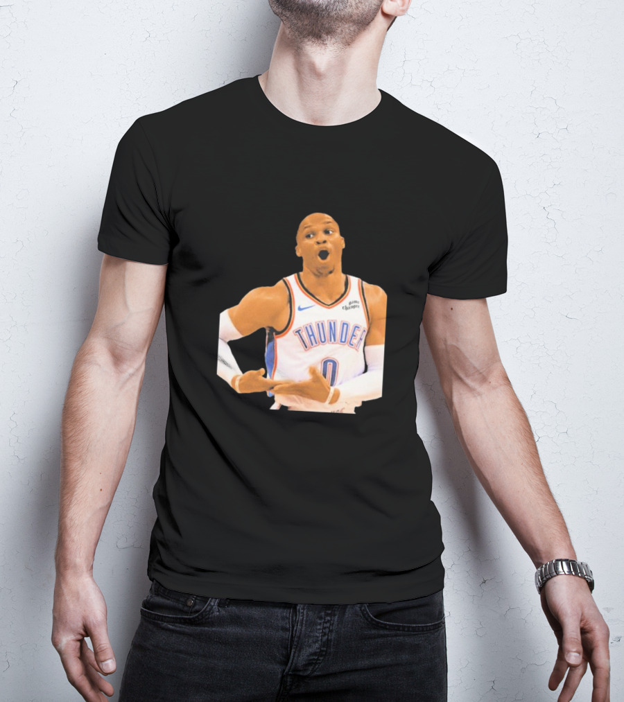 Thunder Rock The Baby Basketball Gesture Oklahoma City Thunder T-Shirt