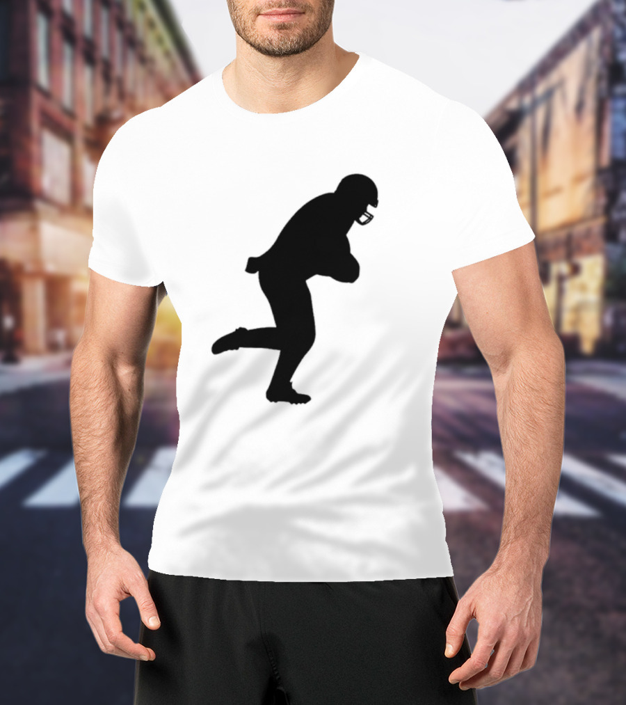 The Legend Of The Cincy Hat Scamper Silhouette Football Player T-Shirt