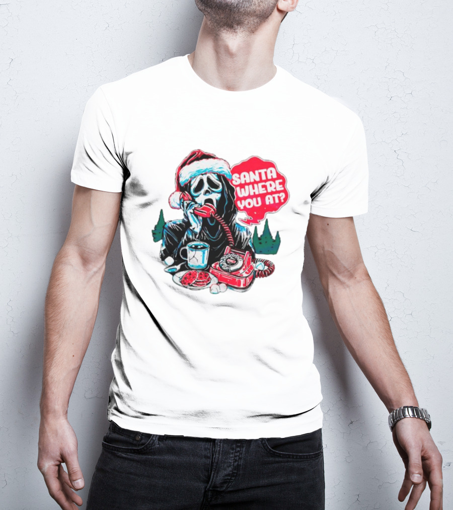Ghost Face Santa Where You At? T-Shirt